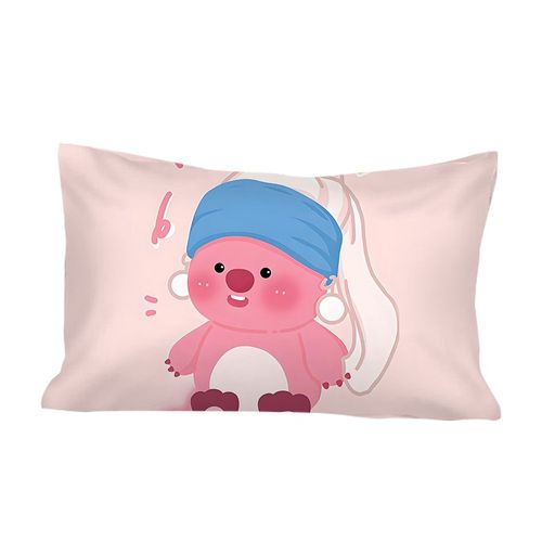 loopy小海狸系列亲肤枕头套子露比卧室学生宿舍磨毛48x74cm枕套