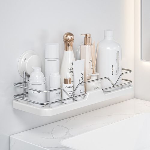 置物架免打孔不锈钢沥水架卫生间洗手间浴室洗漱台壁挂吸盘收纳架