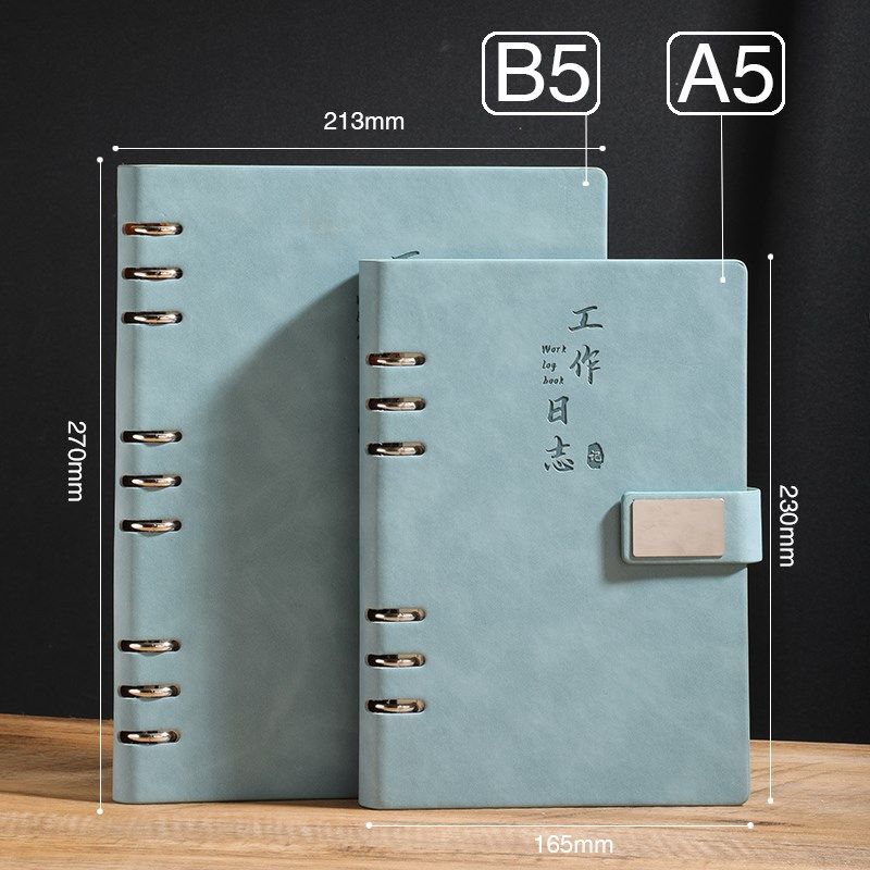 工作日志记录本活页a5每日要事总结笔记本子2024年业务销售计划本