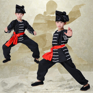 儿童武松打虎戏服成人话剧舞台演出服装老虎照镜子服装武术服装