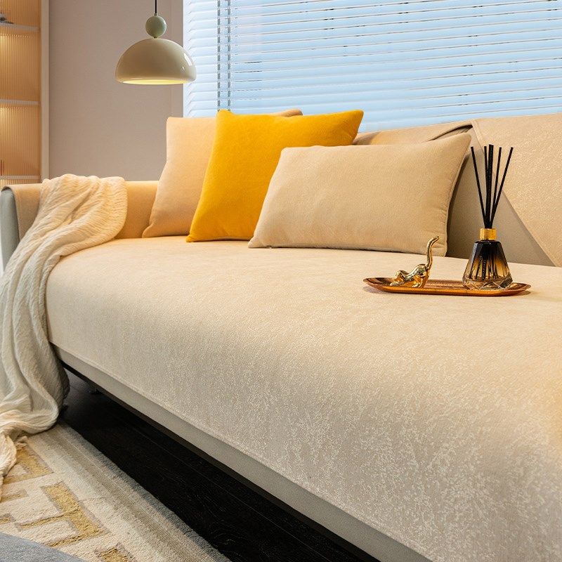 【唯蒂妮】雪尼尔沙发垫四季通用座垫子万能套罩简约高档防滑坐垫