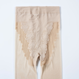 依婷6475超薄比基尼丝袜女8D无痕蝴蝶裆连裤 袜加裆加大防勾丝肉色