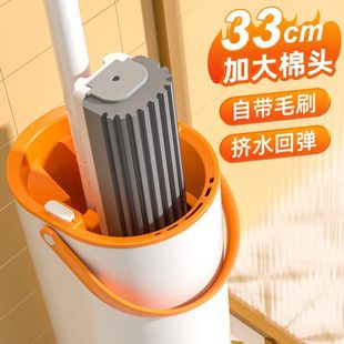 家用一拖净吸水海棉头免手洗拖把拖布地拖地墩布大号2024 2023新款