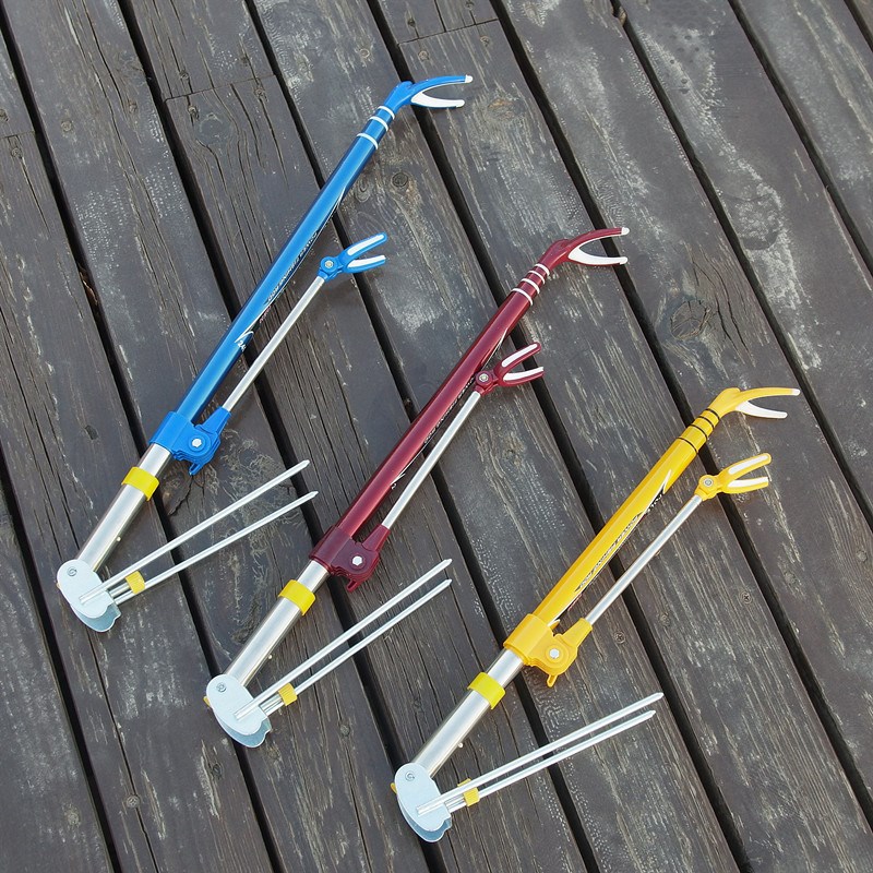 渔具厂家 微调后挂微调支架带地插 钓箱两用炮台支架碳素鱼竿