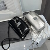 2024新款 左杏 银色腋下包包女式 轻奢小众高级感质感斜挎夏天女包