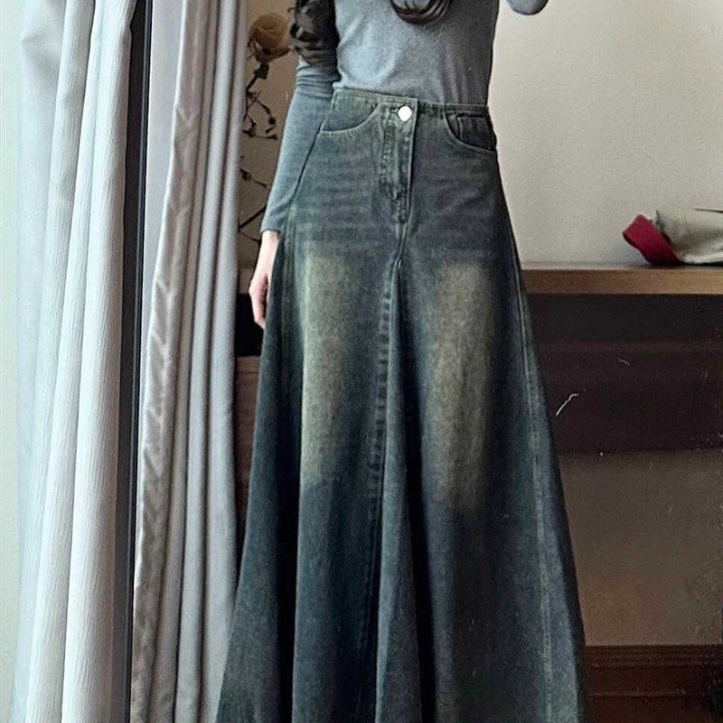 2-300斤春秋新款胖mm加肥加大牛仔半身裙大码女装高腰a字包臀裙子,女装/女士精品,大码半身裙,淘宝优惠券,粉丝福利购,淘宝优惠卷