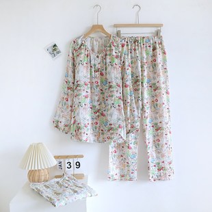 月子服夏季薄款产后竹纤维春秋天产妇哺乳睡衣孕妇家居服女喂奶衣