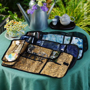 手工造布艺插花专用花艺师工具包铁丝剪刀M胶带收纳刺绣手提便携