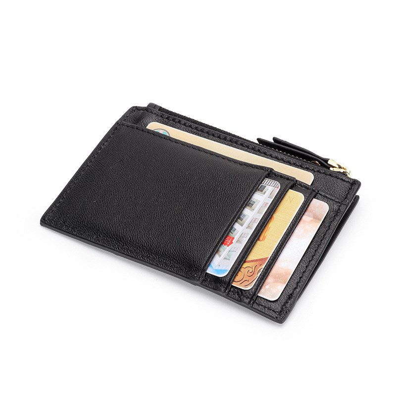 零钱包女羊皮编织短款2024新款小钱包多卡位包真皮时尚小卡包