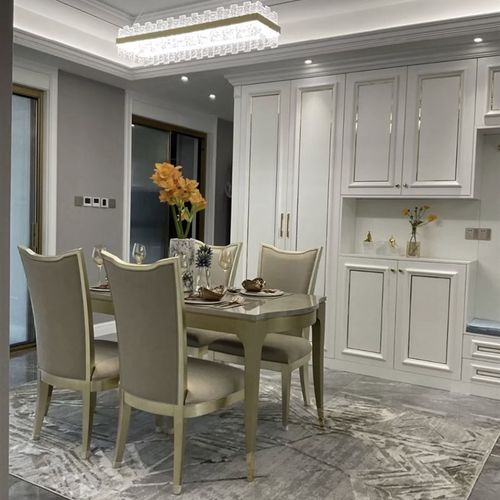 厦门泉州全屋定制现代轻奢小户型整体橱柜飘窗柜子洗衣柜餐厅吊柜