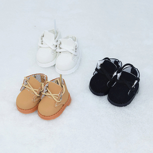 现货娃鞋10cm十厘米棉花娃x娃玩偶公仔鞋子可站立休闲低帮系带靴