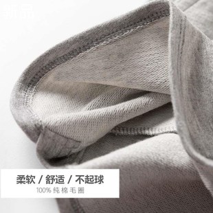 运动短裤女灰色纯棉外穿休闲居家睡棉毛裤全N圈热裤运动裤夏季新