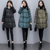 宽松冬季 外套棉袄女韩版 羽P绒服孕后期秋冬棉 冬装 孕妇棉衣中长款
