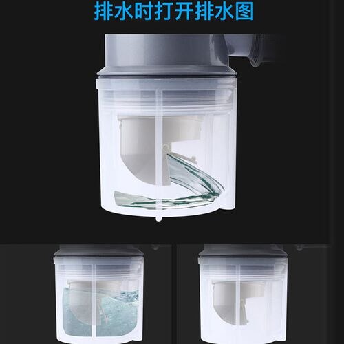 厨房洗菜盆防臭下水管存水x弯单槽下水器洗碗池墙排水罐配件