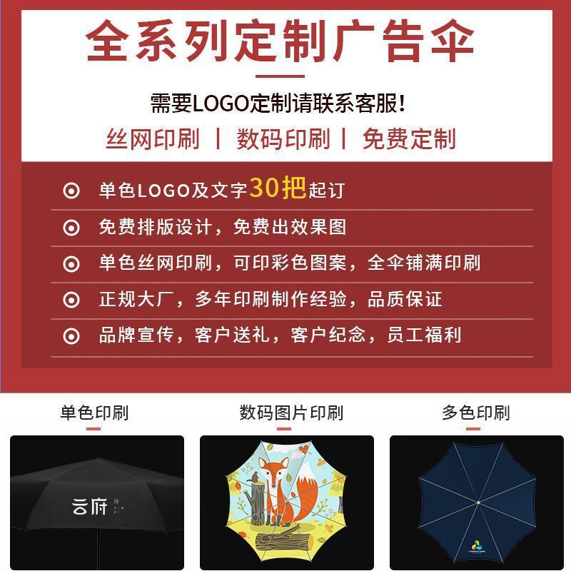 创意应急破窗锤全自动折r叠三折伞黑胶遮阳晴雨伞礼品广告伞印LOG