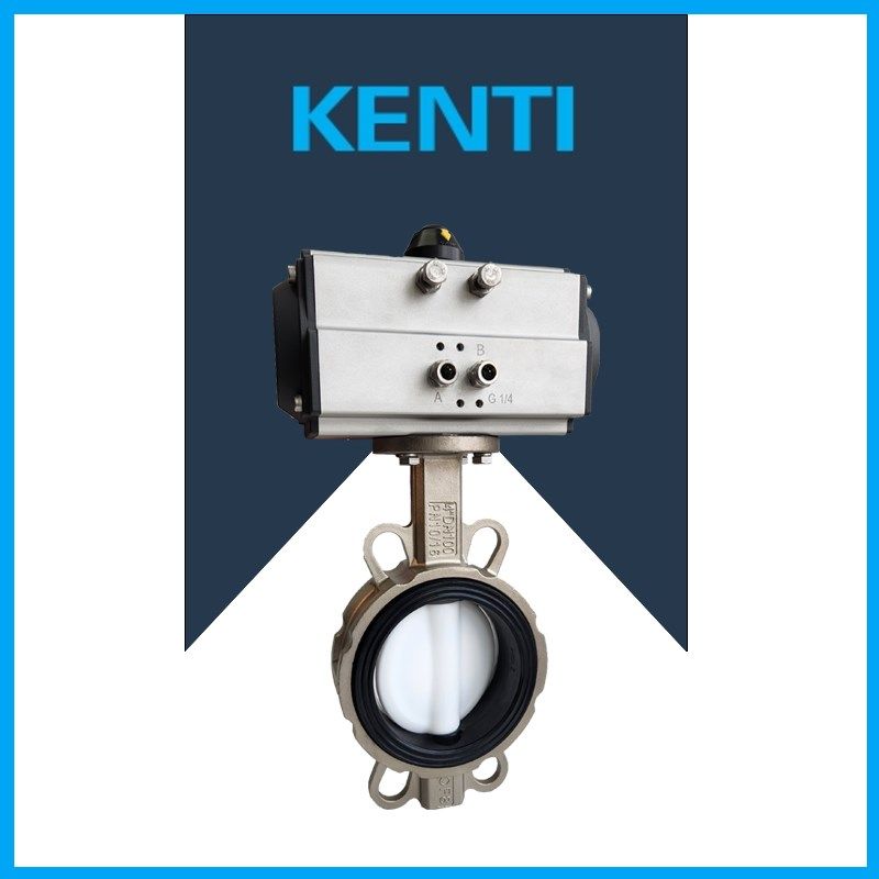 气动对夹蝶阀D671X 衬氟阀板 适用新能源锂电行业 禁铜锌,五金/工具,蝶阀,淘宝优惠券,粉丝福利购,淘宝优惠卷