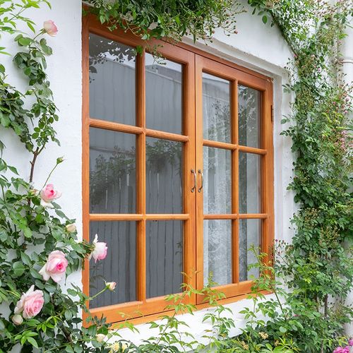 实木折叠窗平开窗对开窗咖啡馆烘B焙坊面包房民宿网红窗纯原木定