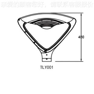 高档L物ED铝制庭院灯光景铝压铸路30W欧美风适用植园动物灯园公园