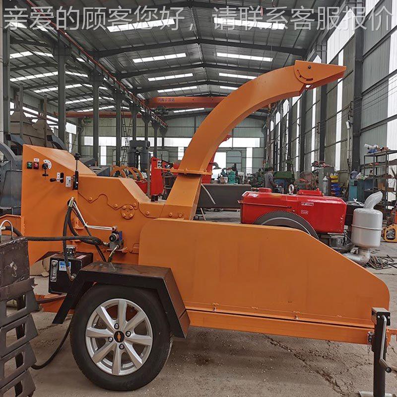 枝油动力树粉800碎机 干柴湿苗树枝破碎机 果园圃粉碎设备