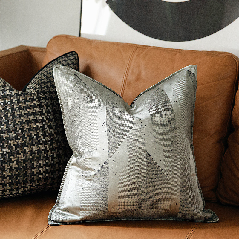 简约现在设计师推荐样板房灰色系抱枕沙发靠垫床上办公室椅腰靠