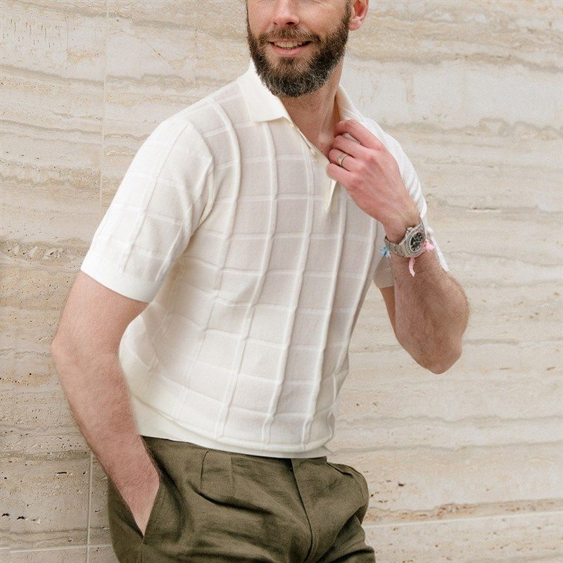 polo衫男2023夏季时尚高端休闲纯棉翻领上衣男士针织短袖T恤7948,男装,Polo衫,淘宝优惠券,粉丝福利购,淘宝优惠卷