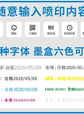 适用手持喷码机快干墨盒2588+ IUT300S BK906 B9F16A