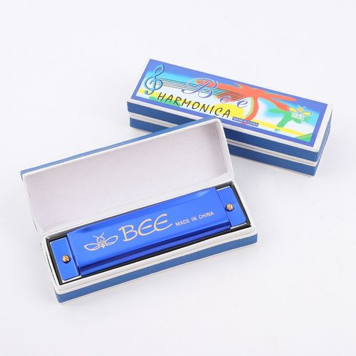 蜜蜂10孔布鲁斯口琴 学生儿童初学入门玩具口琴吹奏乐器