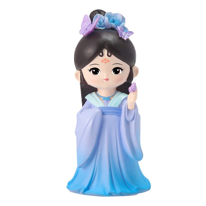 国潮风中国古代十大美女玩偶四大美女摆件桌面展示柜装饰品公仔女