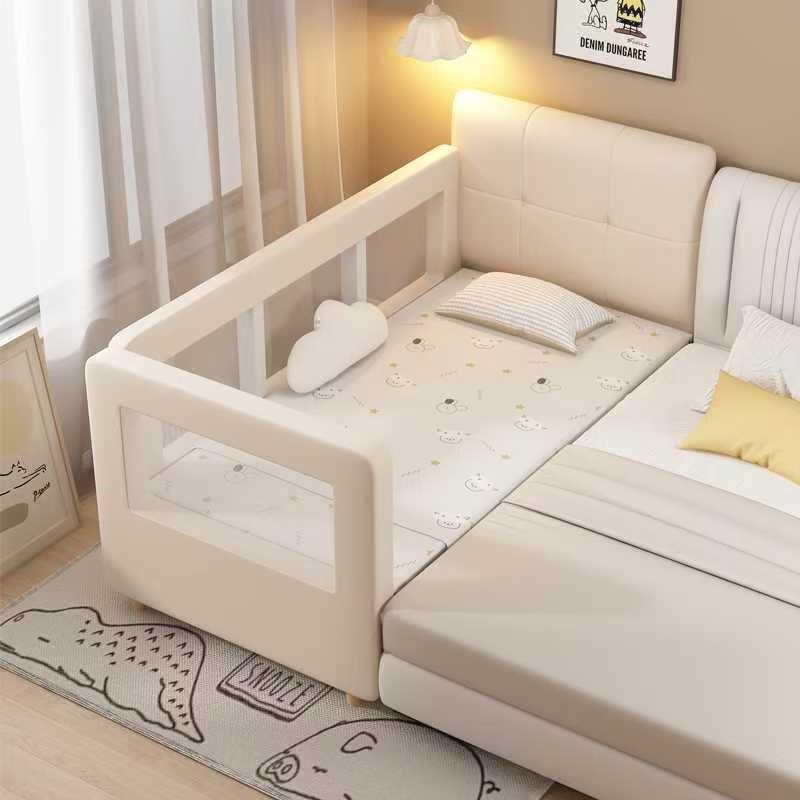 儿童拼接床实木带护栏加宽床边床宝宝小床拼接大床男孩女孩单人床