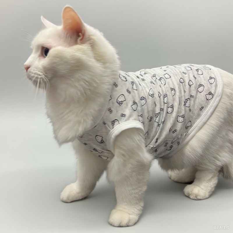 猫咪衣服夏季薄款防掉毛夏天宠物小狗外出服幼猫小猫可爱透气背心