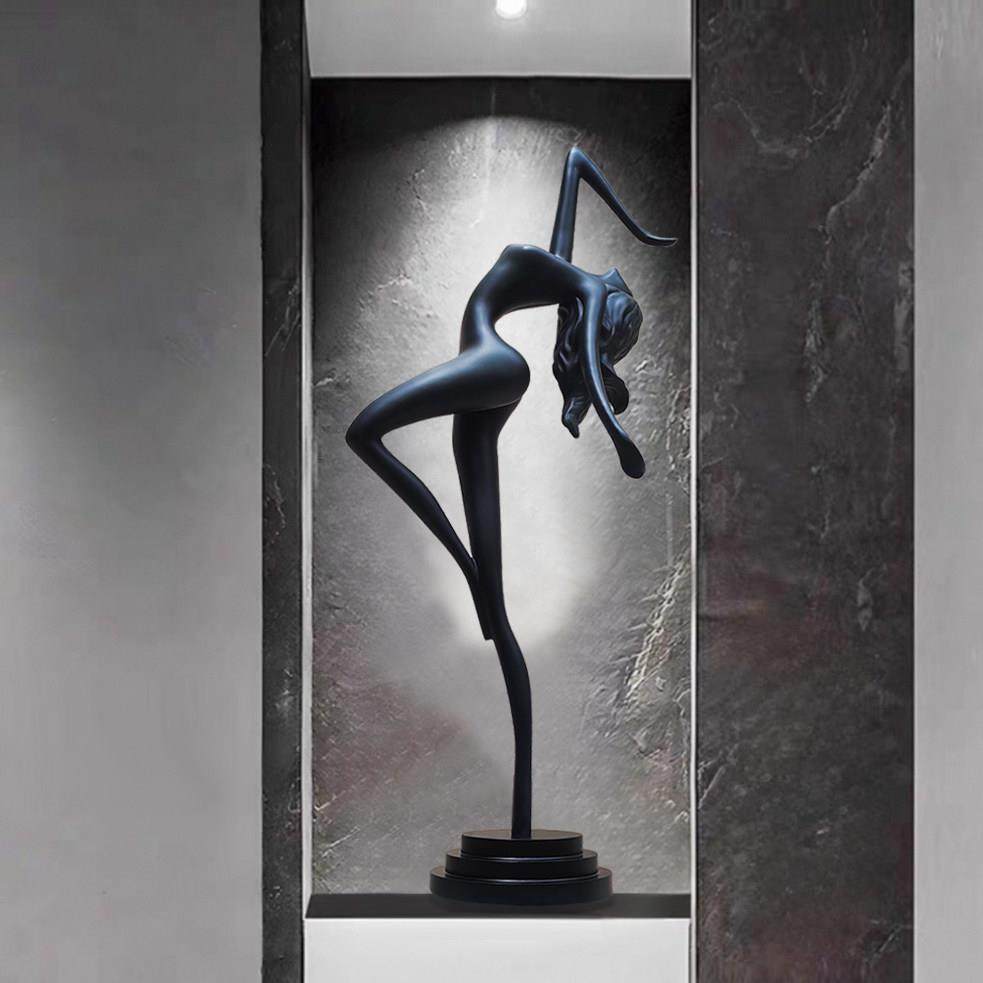 轻奢意式玄关壁龛人物抽象艺术客厅落地入户坚高雕塑摆件装饰品,家居饰品,落地摆件,淘宝优惠券,粉丝福利购,淘宝优惠卷