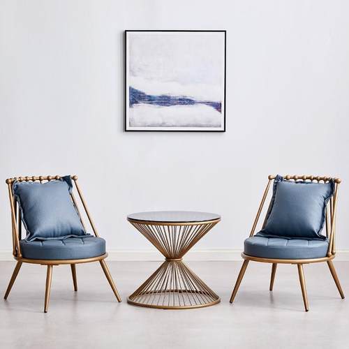 采购产品铁小沙发，轻豪华，北欧简单的发廊，美容院，女装店，阳