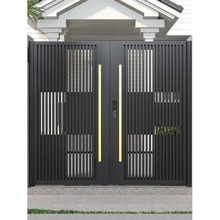 铝合金门农村自建房屋门别墅门铝合金大院门大院门双门