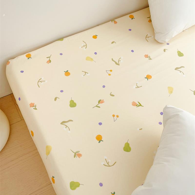 苔丝德的花园 氛围感原创碎花100全棉磨毛床单床笠单件纯棉可定制