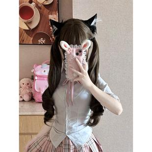 [咖啡甜心]洛丽塔假发双马尾长卷发每日人造头发长发假发全头饰为