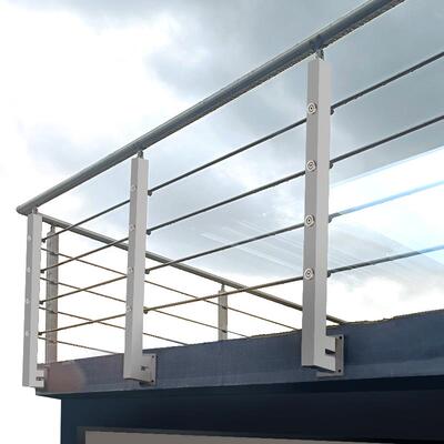 304不锈钢楼梯立柱扶手栏杆自装农村自建房室外楼梯护栏现代简约