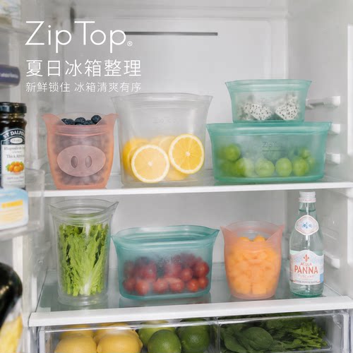 美国ZIPTOP硅胶袋保鲜袋可微波