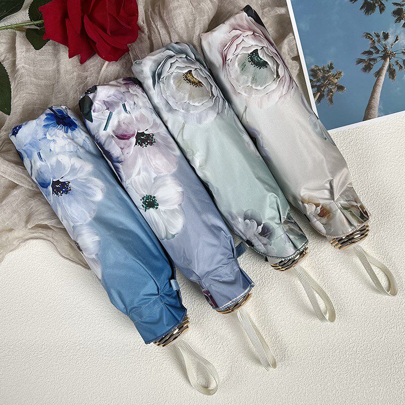 双层遮阳伞黑胶三折加厚田园风太阳伞双层防晒男女晴雨两用折叠伞,个性定制/设计服务/DIY,伞/雨具定制,淘宝优惠券,粉丝福利购,淘宝优惠卷