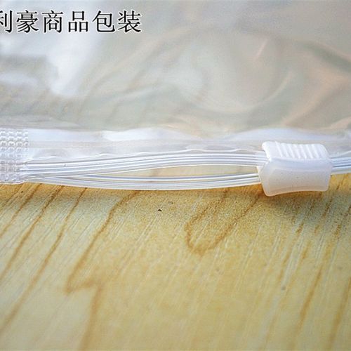 pe服装拉链袋印警告语12丝45*50cm 50个透明包装袋自封袋衣服袋