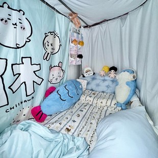 宿舍好物 咸鱼抱枕宿s舍大学生床头靠枕靠垫头靠背床上布置装