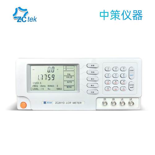 ZCtek中策高精度LCR数字电桥测试仪100~10kHz频率 ZC2810D测量仪