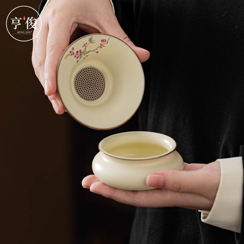 紫藤茶漏茶茶叶功夫茶具泡茶漏斗