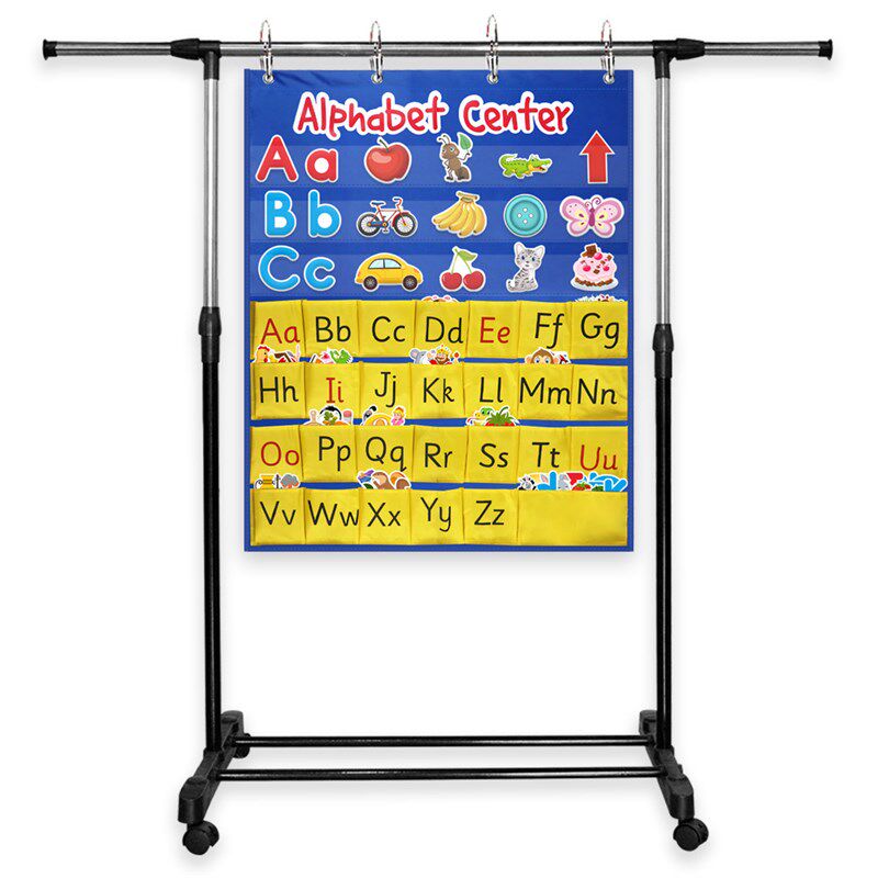 幼儿园教室教学挂袋英语字母认知单词识字卡墙挂儿童早教课堂教具