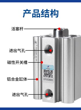 星辰M型薄型气缸Q2Q222