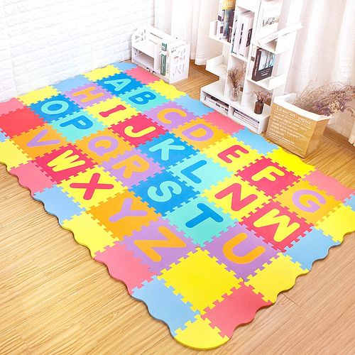 无味明德泡沫拼接地垫益智拼图数字字母宝宝启蒙爬爬垫儿童爬行垫