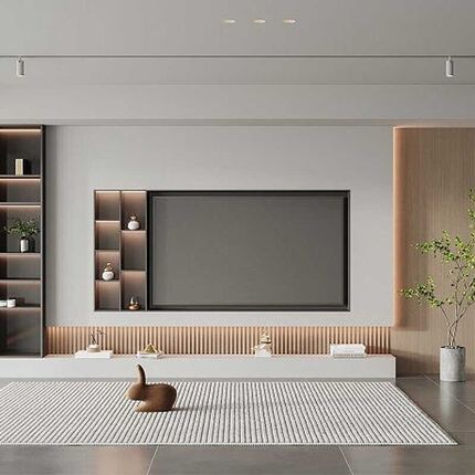 定制电视壁龛嵌入式7寸电视柜背景墙壁龛金属钢板柜