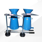 混凝土塌落度筒漏斗捣棒标尺四件坍落度桶测量仪器坍落度桶测定