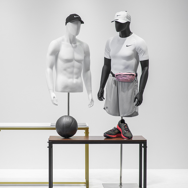 璃阁 服装店模特道具男人台模特架子男装店全身假人体内衣展示架