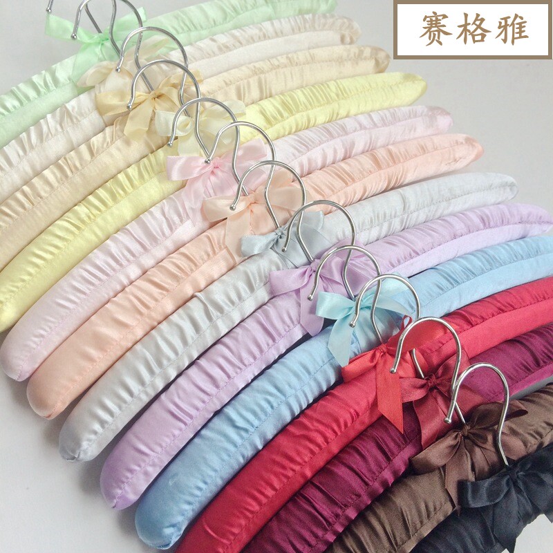包布衣架无d痕布艺衣服挂家用成人衣服架海绵衣撑子酒店宾馆裙裤图片