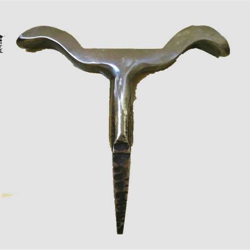 金银铜锤揲工具金工锻敲成形砧多用T字铁砧手工制作银壶锻敲铁砧图片